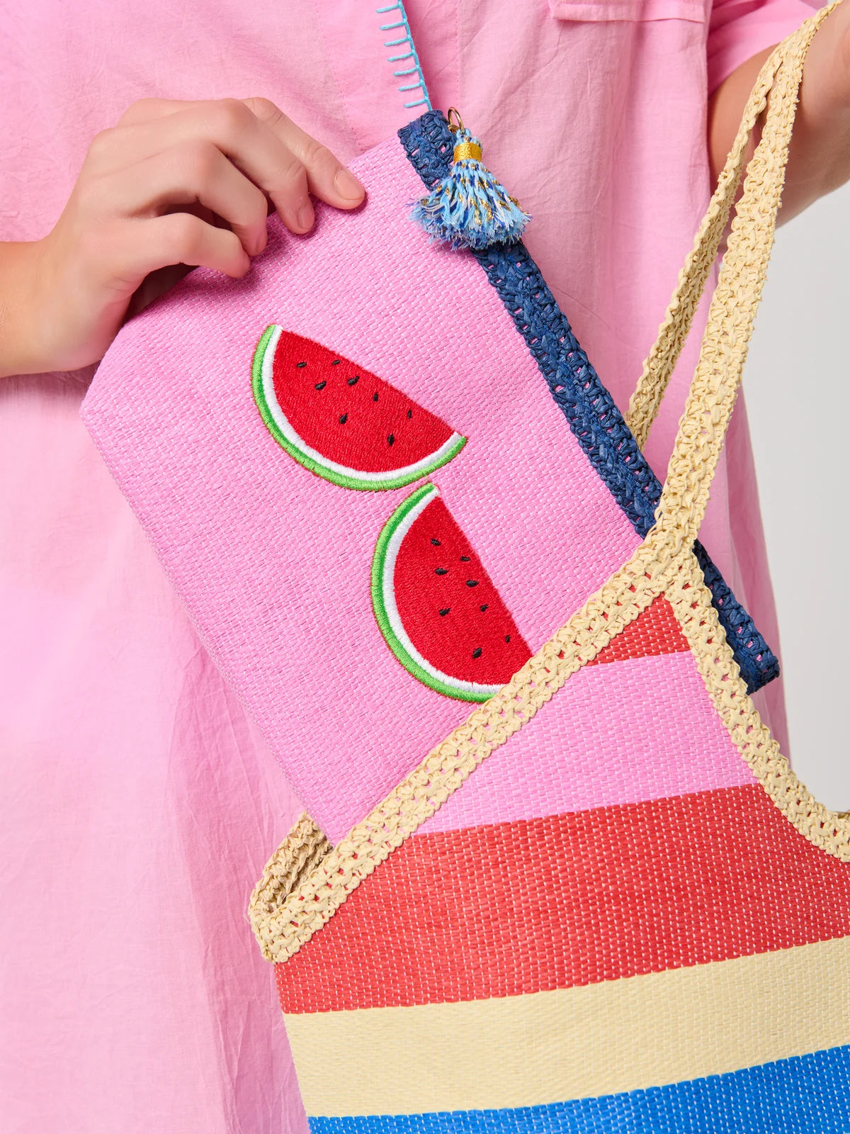 Pink Watermelon Capri Zip Pouch