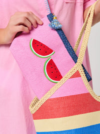 Pink Watermelon Capri Zip Pouch