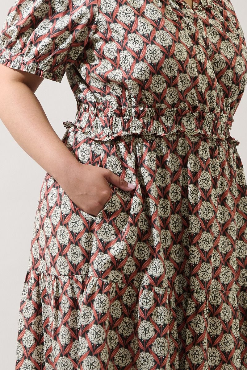 Joanne Smocked Midi Dress
