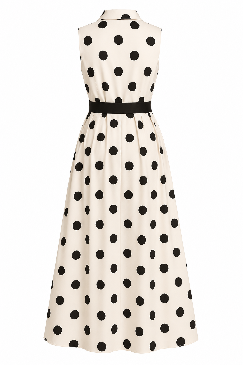 POLKA DOT BUTTON DOWN SHIRT DRESS