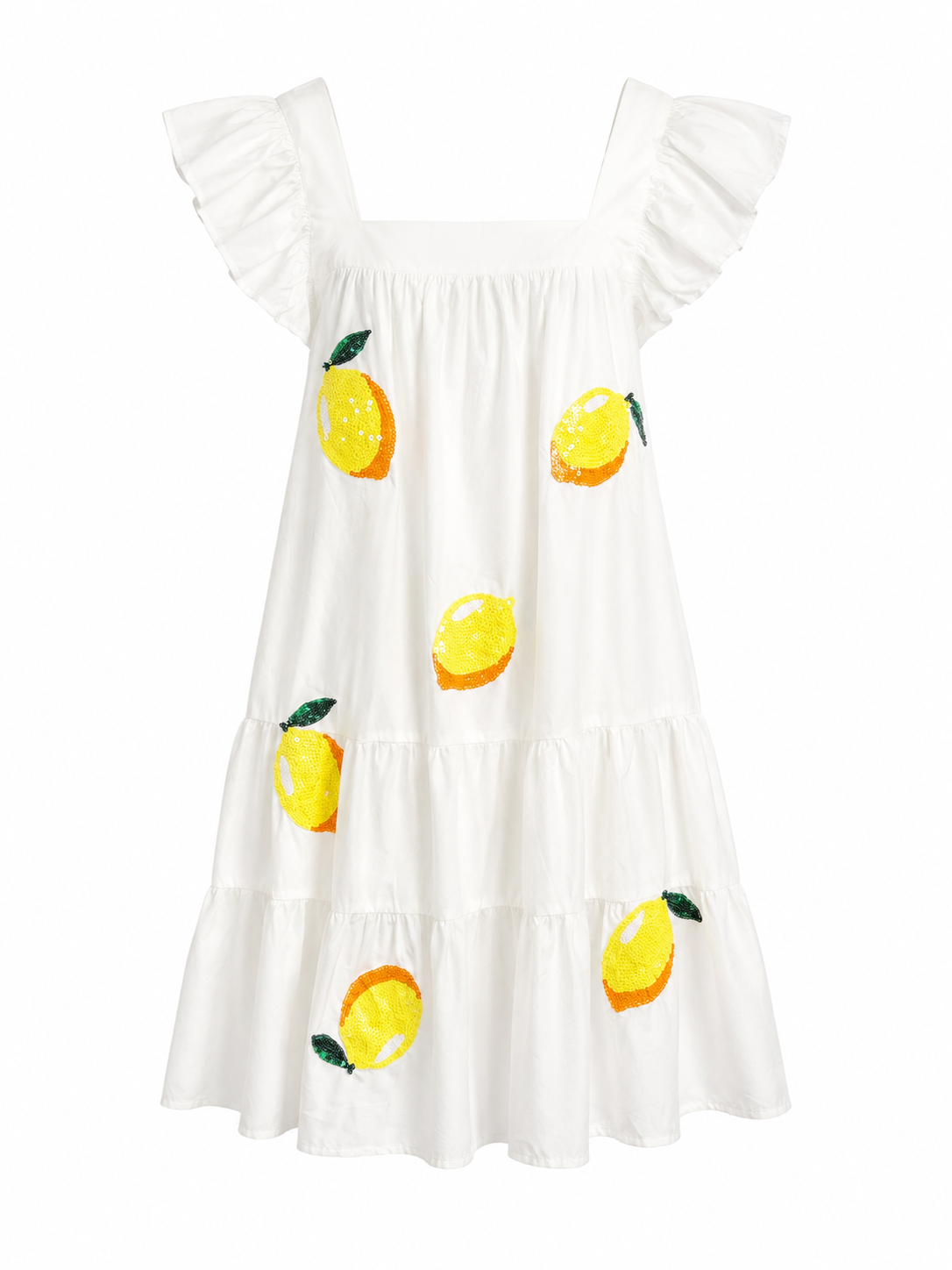 White Mini Lemon Dress