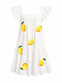 White Mini Lemon Dress