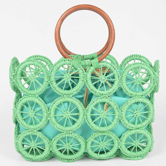 Green Crochet Handbag