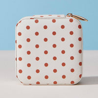 Polka Dot Portable Square Jewelry Box