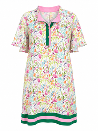 Haptics Floral and Striped Shift Dress