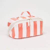 Orange Striped Travel Portable Cosmetic Organizer Bag (Copy)