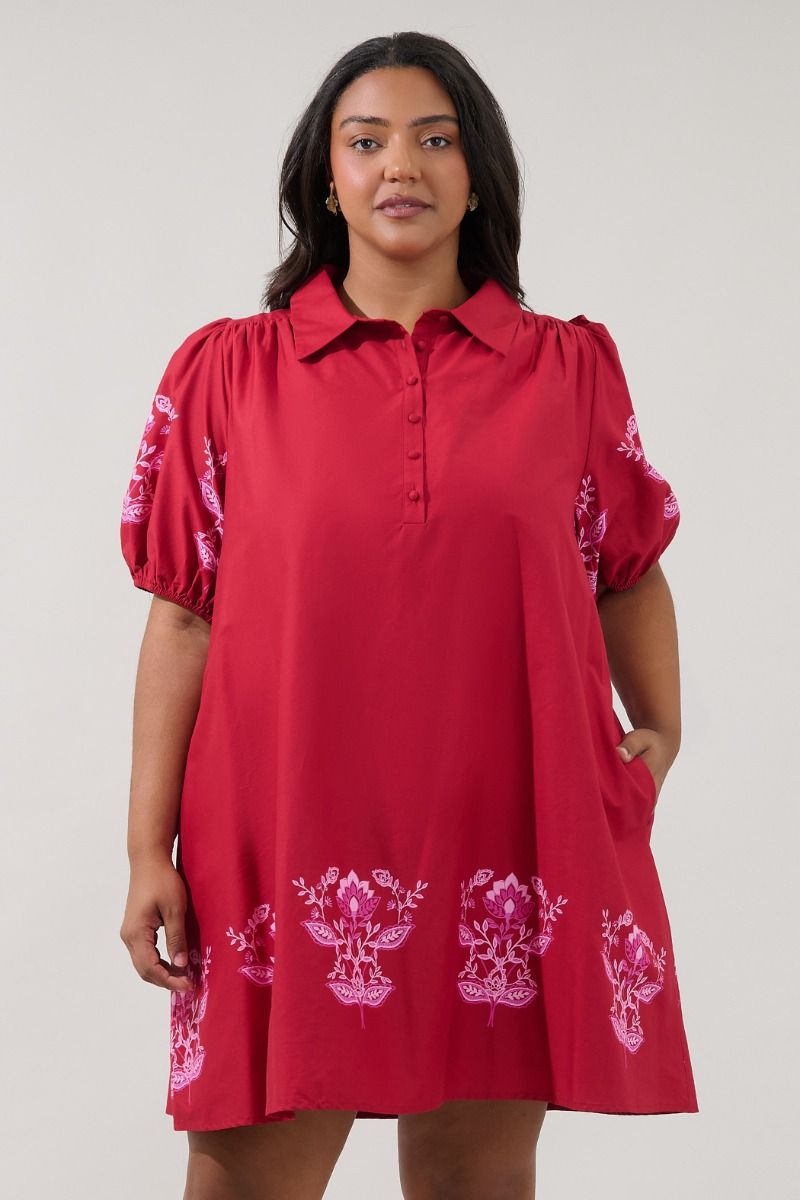 Elissa Red Mini Dress