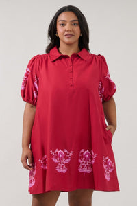 Elissa Red Mini Dress