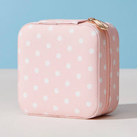 Polka Dot Portable Square Jewelry Box