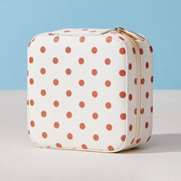 Polka Dot Portable Square Jewelry Box