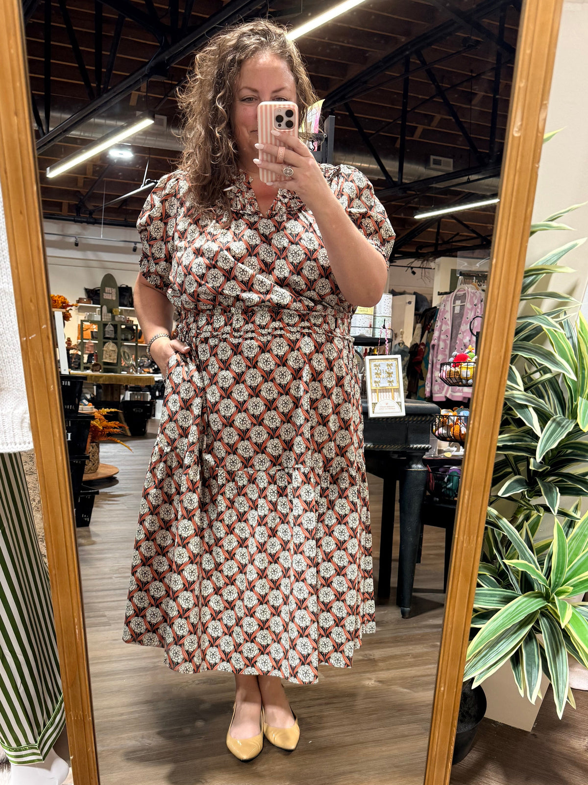 Joanne Smocked Midi Dress