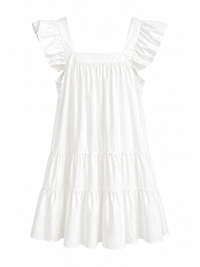 White Mini Lemon Dress
