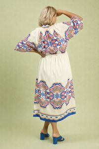 Medallion Print Midi Dress