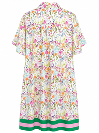 Haptics Floral and Striped Shift Dress