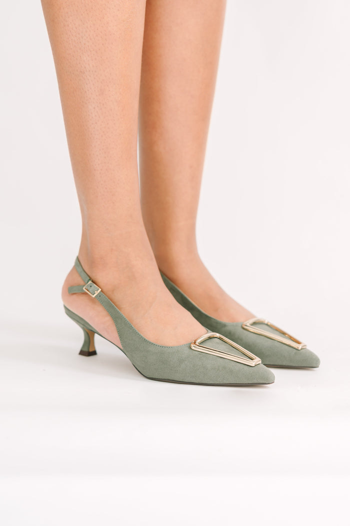 Cecilia Slingback Green