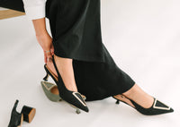 Cecilia Slingback Black
