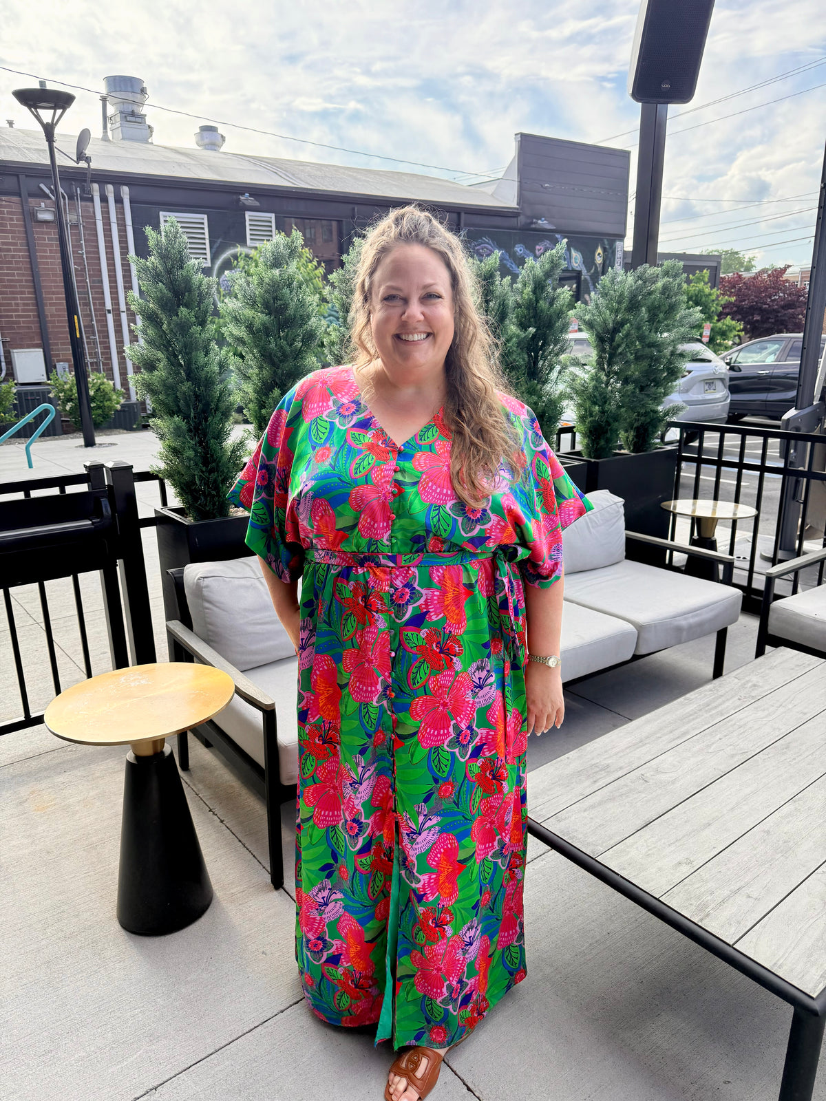 Hansel Floral Mielle Kimono Maxi Dress