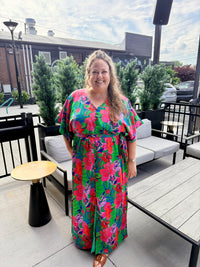 Hansel Floral Mielle Kimono Maxi Dress