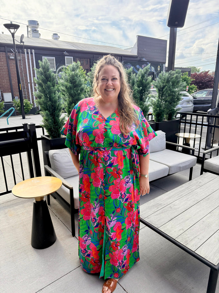 Hansel Floral Mielle Kimono Maxi Dress