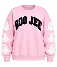 PINK BOO-JEE GHOST PULLOVER