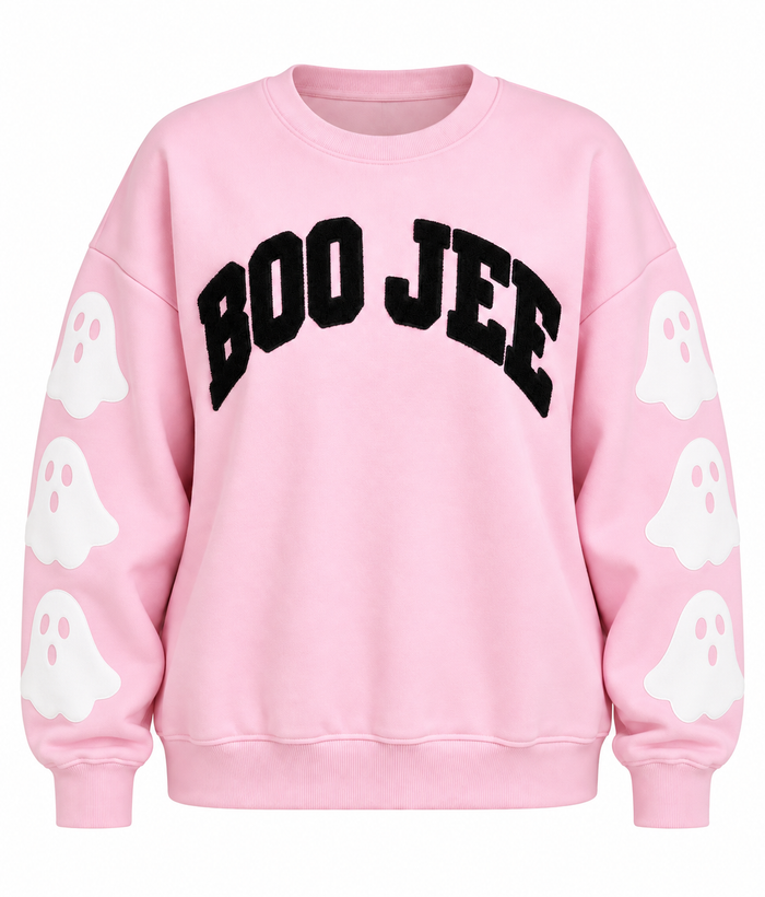 PINK BOO-JEE GHOST PULLOVER