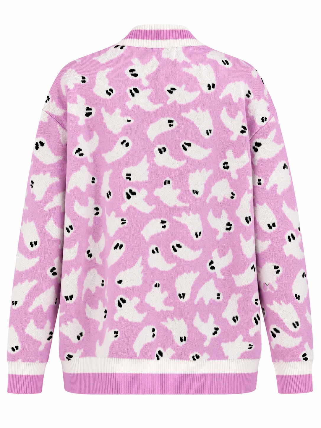 Purple Ghost Open Cardigan