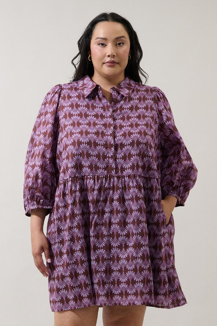Kalie Mosaic Mini Dress