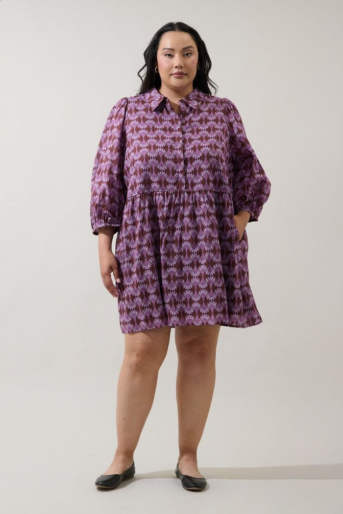 Kalie Mosaic Mini Dress
