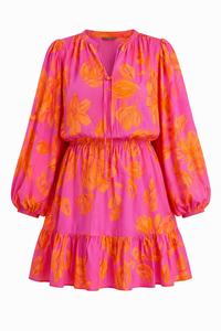 Pacey Floral Paxton Balloon Sleeve Mini Dress