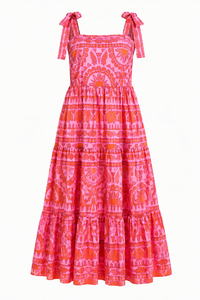 Tarie Tropical Emely Tiered Maxi Dress