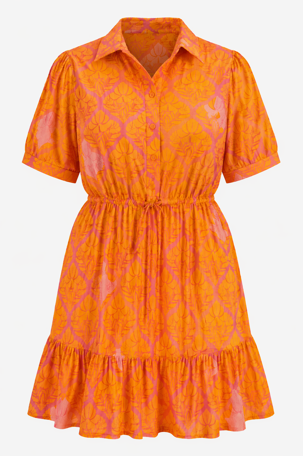 Jaidy Floral Stacie Button Down Mini Dress