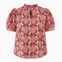 Peacock Bay Terri Puff Sleeve Top
