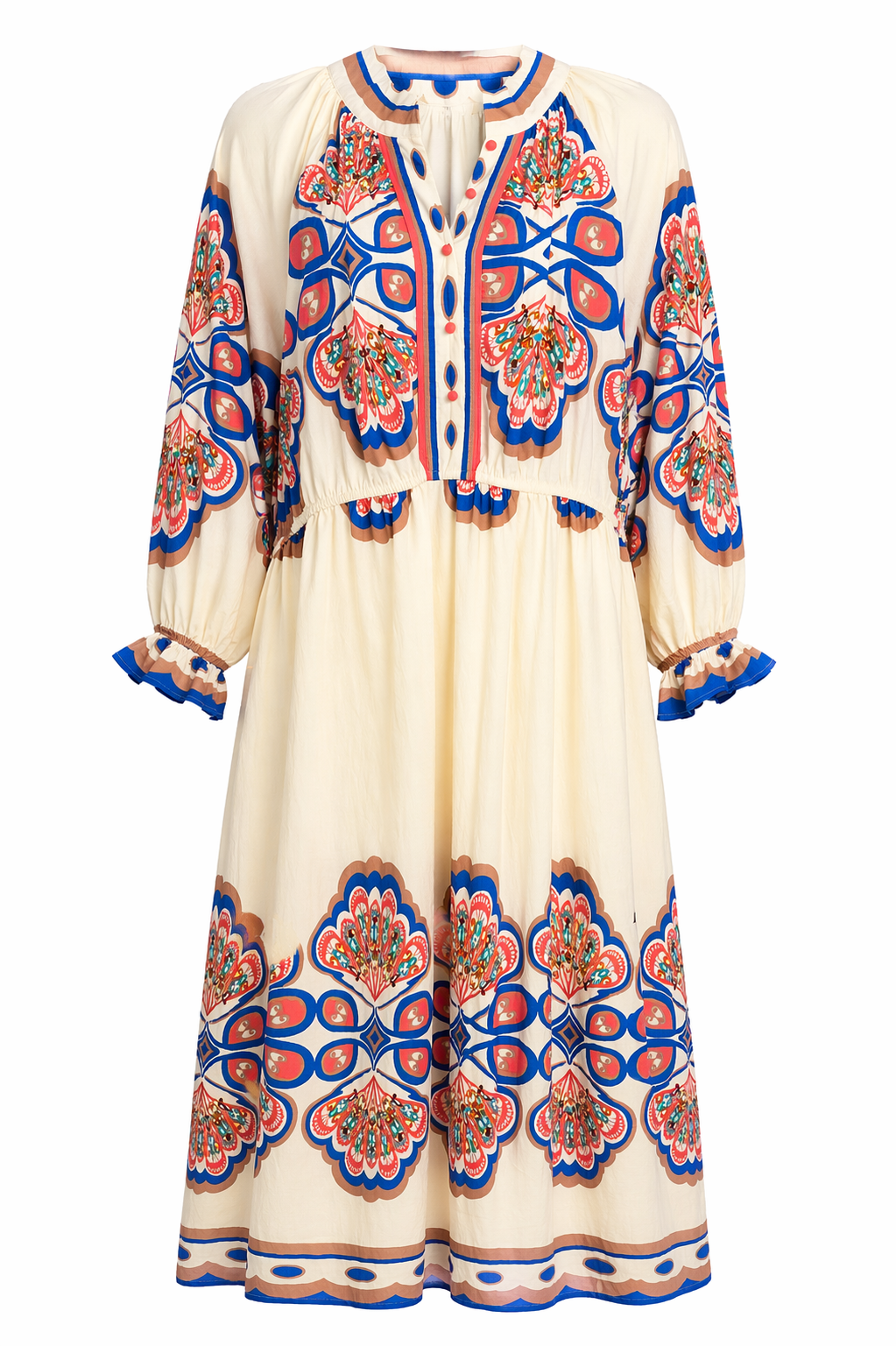 Medallion Print Midi Dress