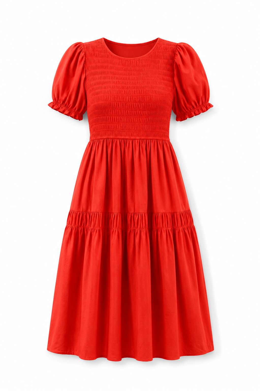 Sunset Smocked Midi Dress
