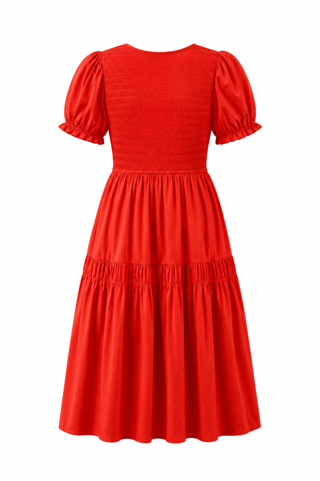 Sunset Smocked Midi Dress