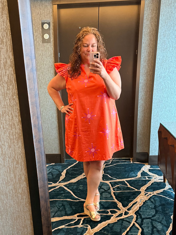 Karani Starburst Evalyn Ruffle Mini Dress