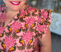 Peacock Bay Sita Ruffle Midi Dress