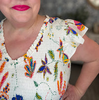 Miraflor Sunfire Tiered Midi Dress