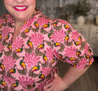 Peacock Bay Terri Puff Sleeve Top