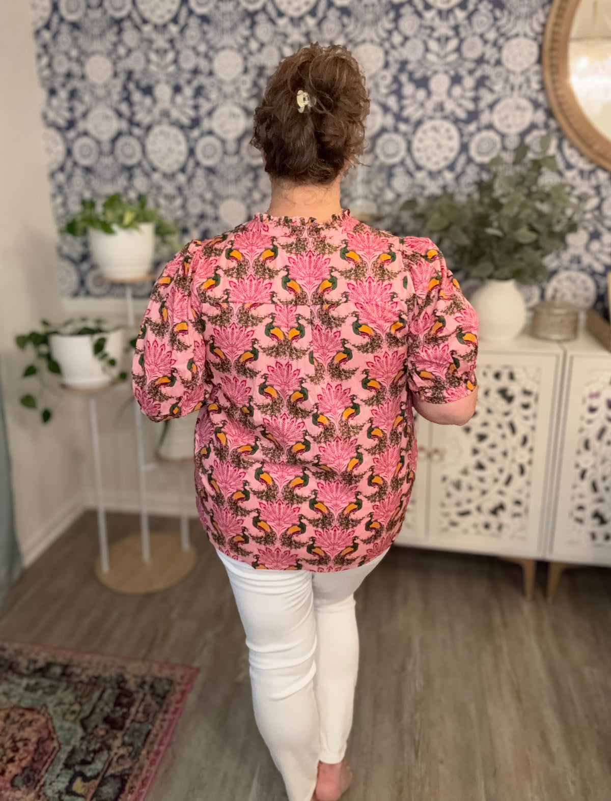 Peacock Bay Terri Puff Sleeve Top