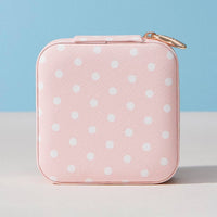 Polka Dot Portable Square Jewelry Box