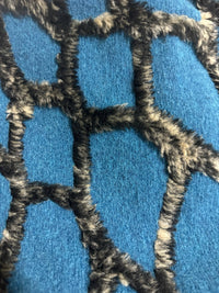 Teal Boho 3D Textured Diamond Fringe Ruana Cardigan