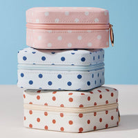Polka Dot Portable Square Jewelry Box