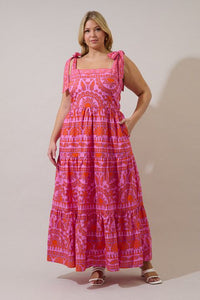 Tarie Tropical Emely Tiered Maxi Dress