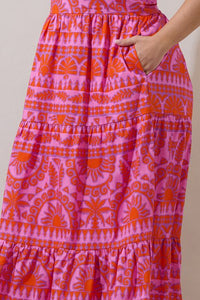 Tarie Tropical Emely Tiered Maxi Dress